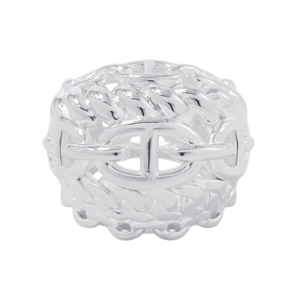 HERMES Chaine d'Ancre Multi Chain Ring Size TGM/54/#14 SV925