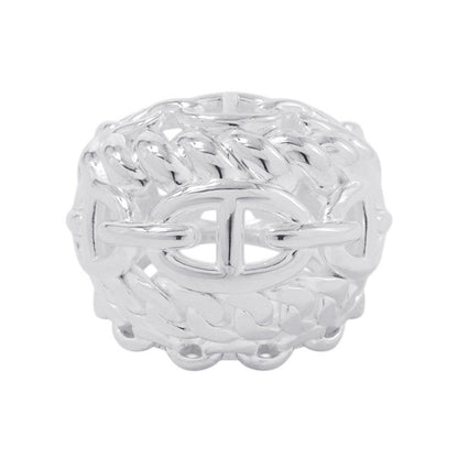 HERMES Chaine d'Ancre Multi Chain Ring Size TGM/54/#14 SV925