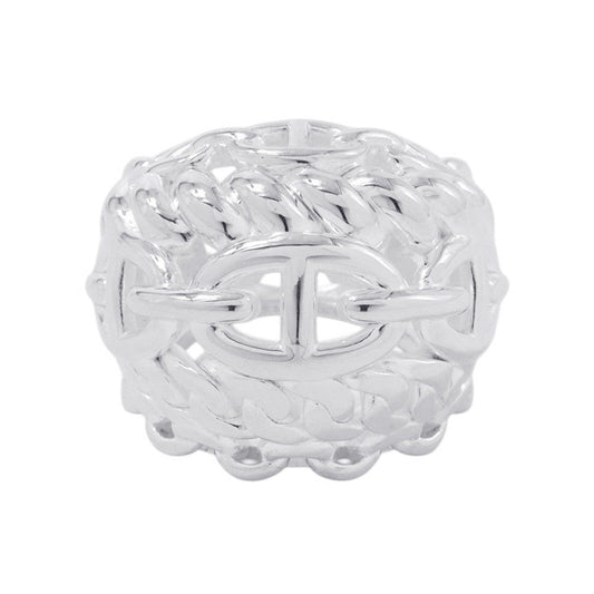 HERMES Chaine d'Ancre Multi Chain Ring Size TGM/54/#14 SV925