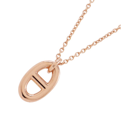HERMES Chaine d'Ancre Farandole Necklace Size PM 18K Pink Gold