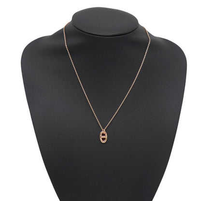 HERMES Chaine d'Ancre Farandole Necklace Size PM 18K Pink Gold