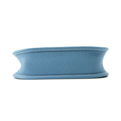 HERMES Evelyne Short New Blue Jean Taurillon Clemence Size TPM