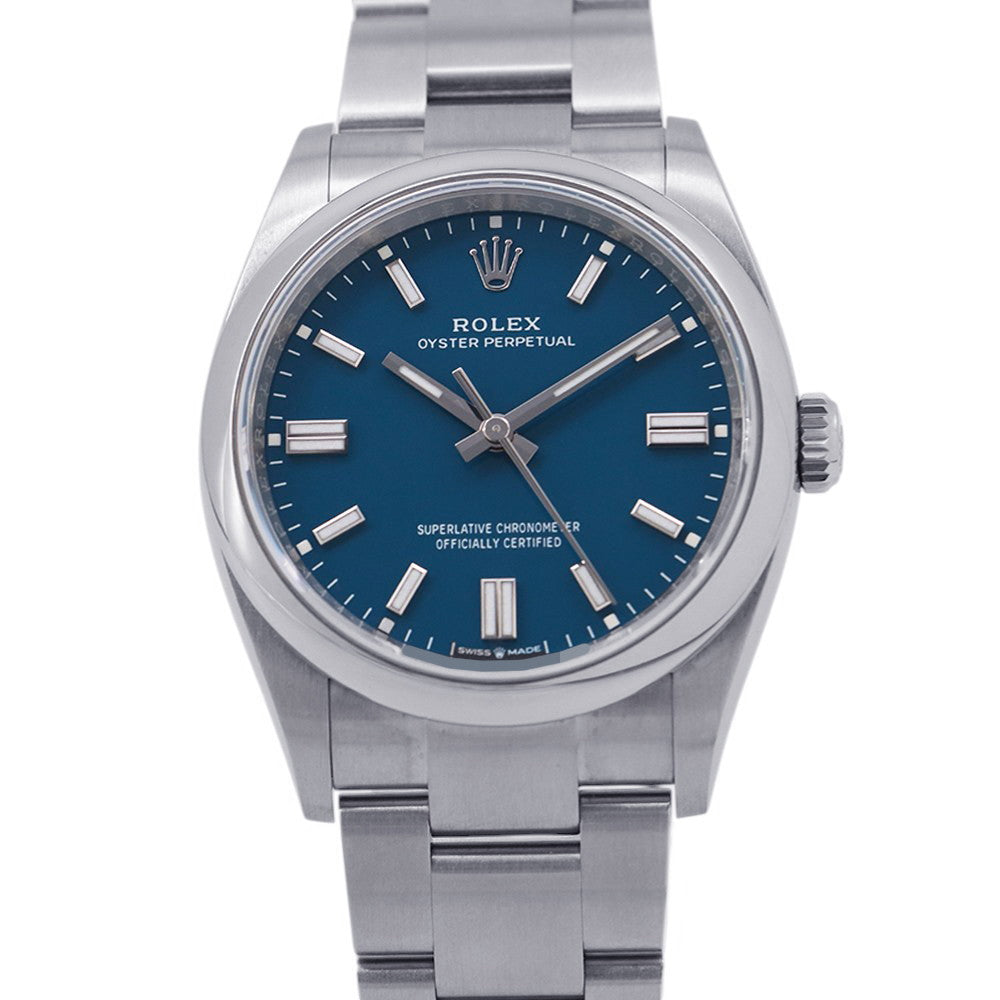 ROLEX Oyster Perpetual 36 W36mm Stainless Steel Med Blue Dial126000