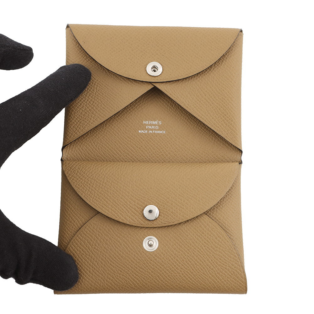 HERMES Calvi Duo Dune Epsom