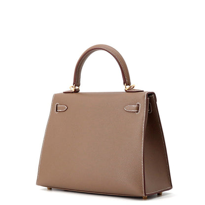HERMES Kelly Sellier sewing Etoupe Epsom Size 25