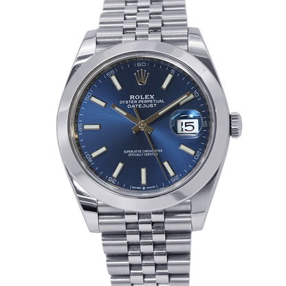 ROLEX Datejust 41 W41mm Stainless Steel Bright Blue Dial126300