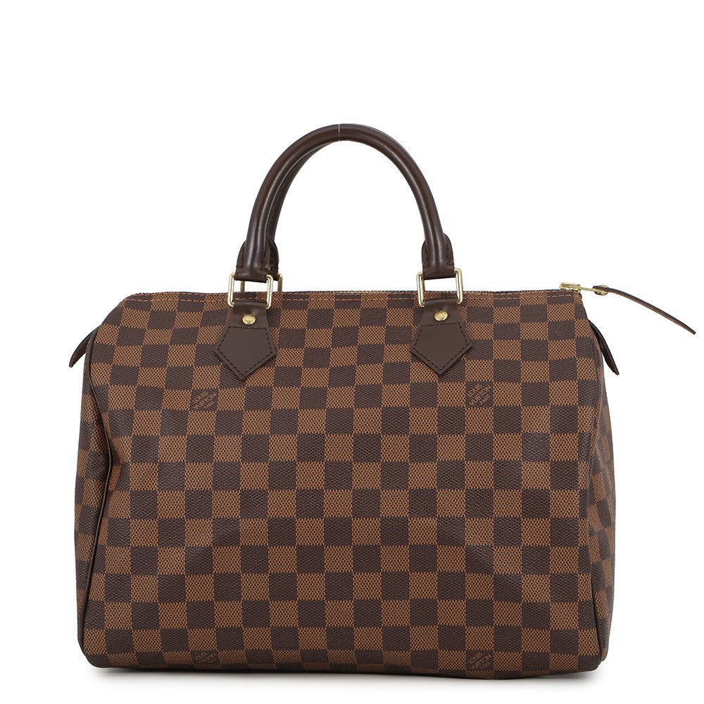 LOUIS VUITTON Speedy RedN41531 Damier Ebene Canvas Size 30