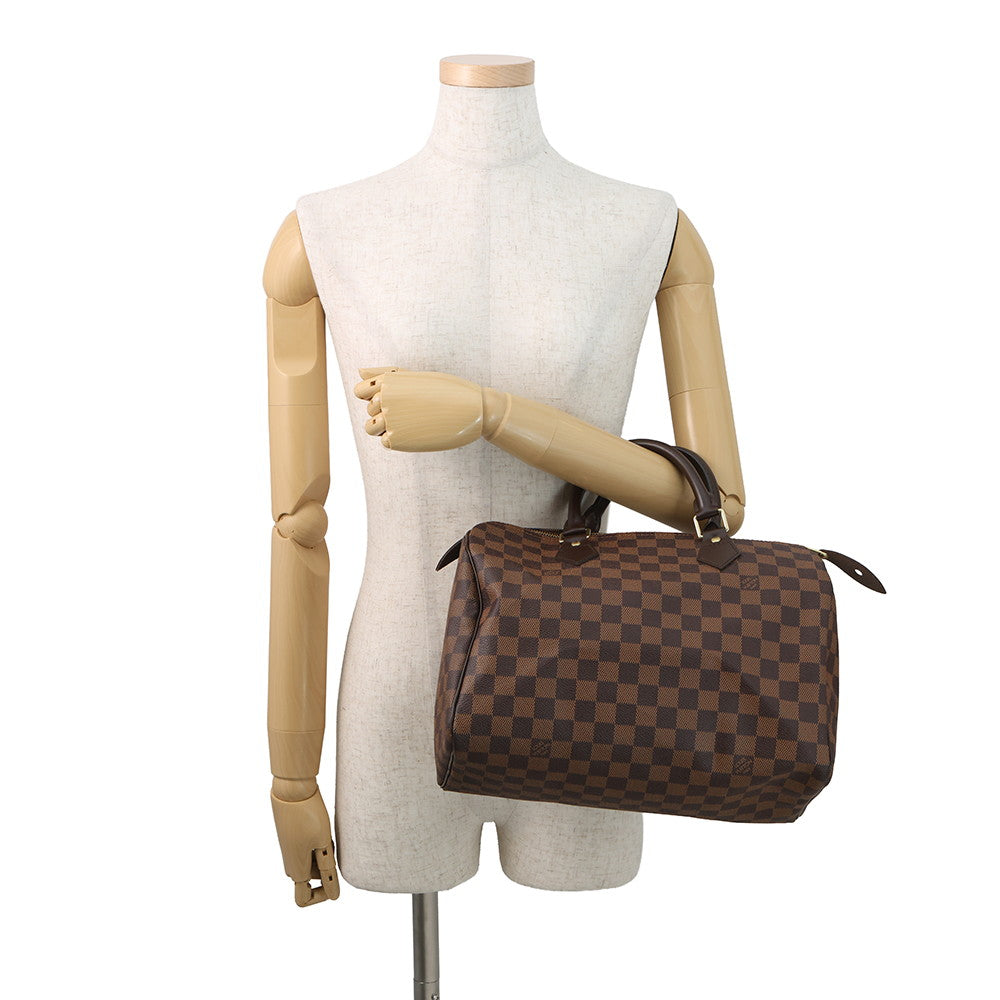 LOUIS VUITTON Speedy RedN41531 Damier Ebene Canvas Size 30