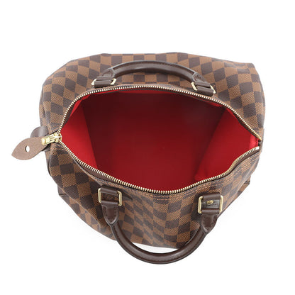 LOUIS VUITTON Speedy RedN41531 Damier Ebene Canvas Size 30