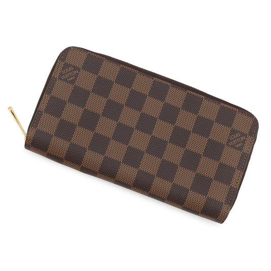 LOUIS VUITTON Zippy Wallet BrownN41661 Damier ・Ebene