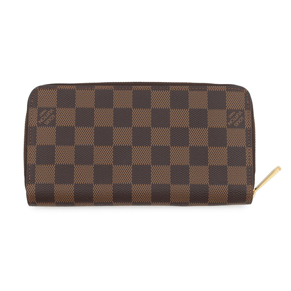LOUIS VUITTON Zippy Wallet BrownN41661 Damier ・Ebene