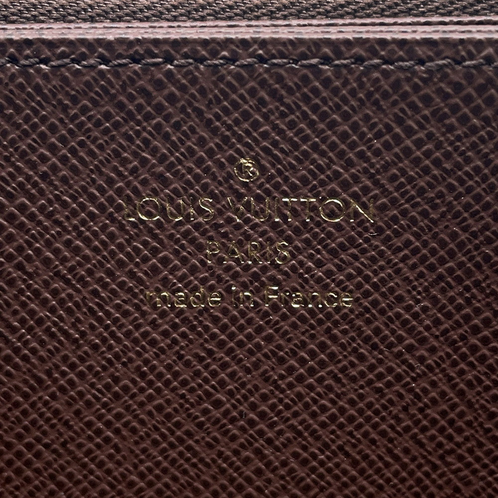 LOUIS VUITTON Zippy Wallet BrownN41661 Damier ・Ebene
