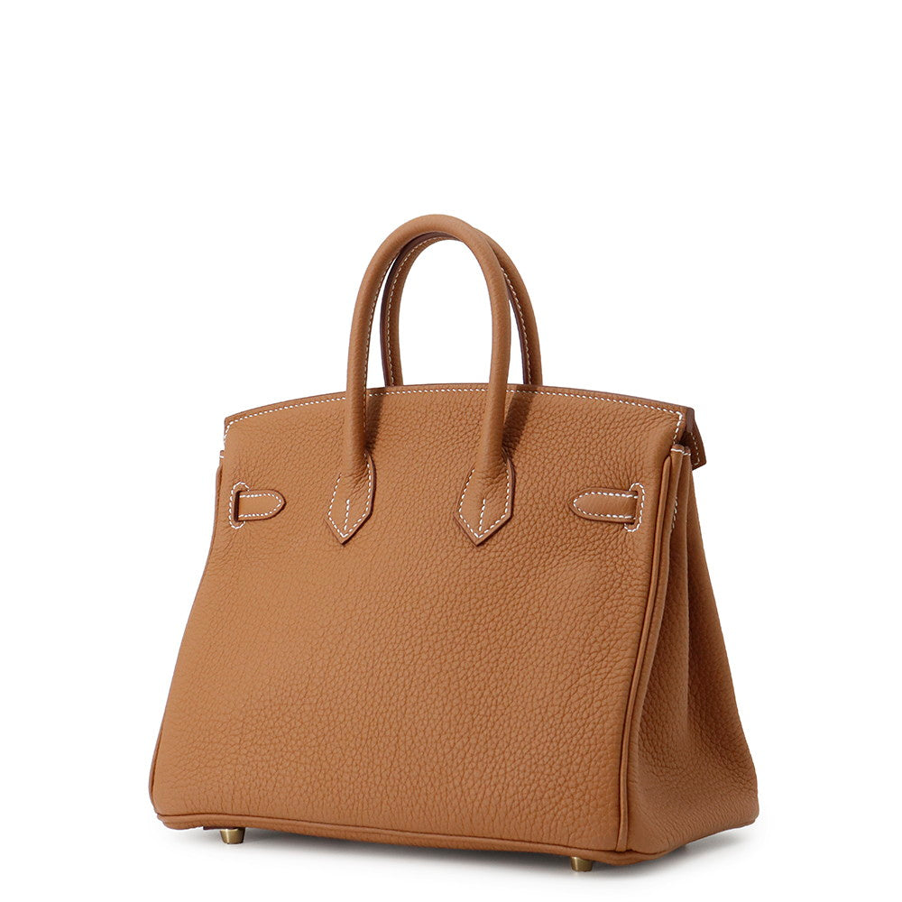 HERMES Birkin Gold Togo Leather Size 25