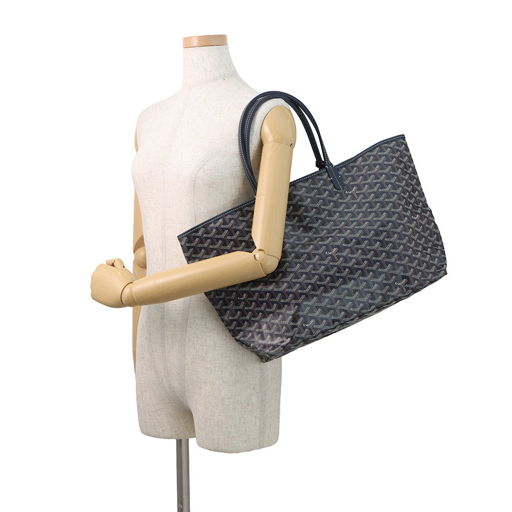 GOYARD Saint Louis NavySTLCROPMLTY12CL12P PVC Leather Size PM