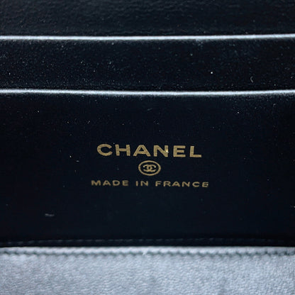 CHANEL Matelasse Chain Vanity Bag BlackAP2199 Lambskin