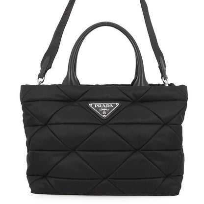 PRADA Padded Re-Nylon Tote Bag Black1BG436_RDJN_F0002_V_OOO Nylon Nappa Leather Size Medium