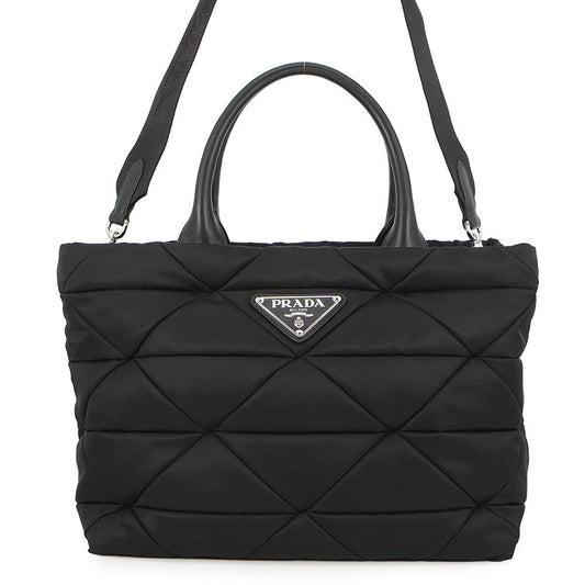 PRADA Padded Re-Nylon Tote Bag Black1BG436_RDJN_F0002_V_OOO Nylon Nappa Leather Size Medium