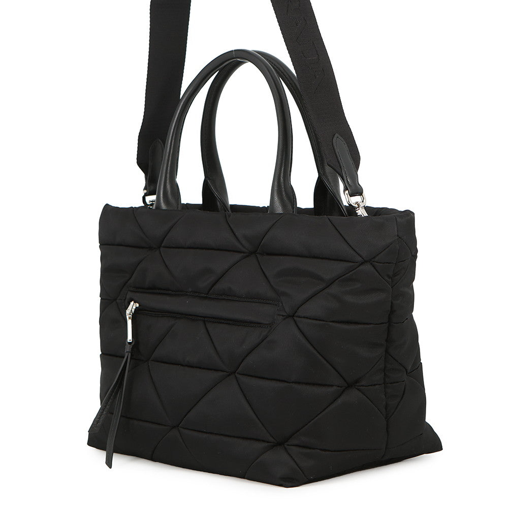 PRADA Padded Re-Nylon Tote Bag Black1BG436_RDJN_F0002_V_OOO Nylon Nappa Leather Size Medium