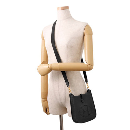 HERMES Evelyne Long Black Taurillon Clemence Size TPM