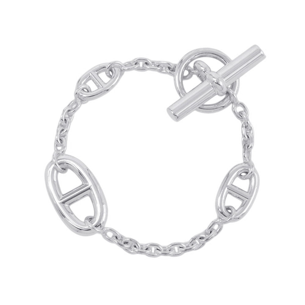 HERMES Chaine d'Ancre Farandole Bracelet Size ST SV925
