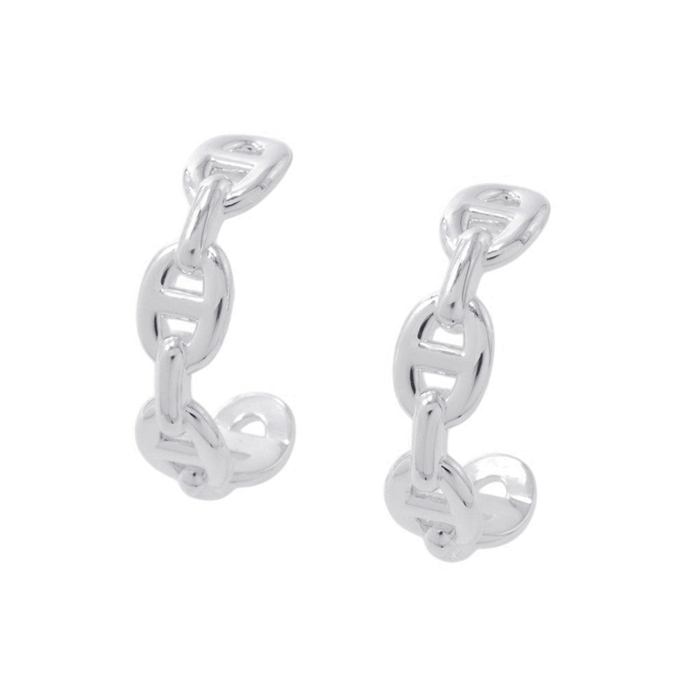 HERMES Chaine d'Ancre Earrings Size TPM SV925