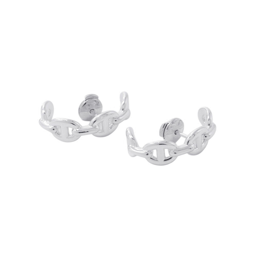 HERMES Chaine d'Ancre Earrings Size TPM SV925