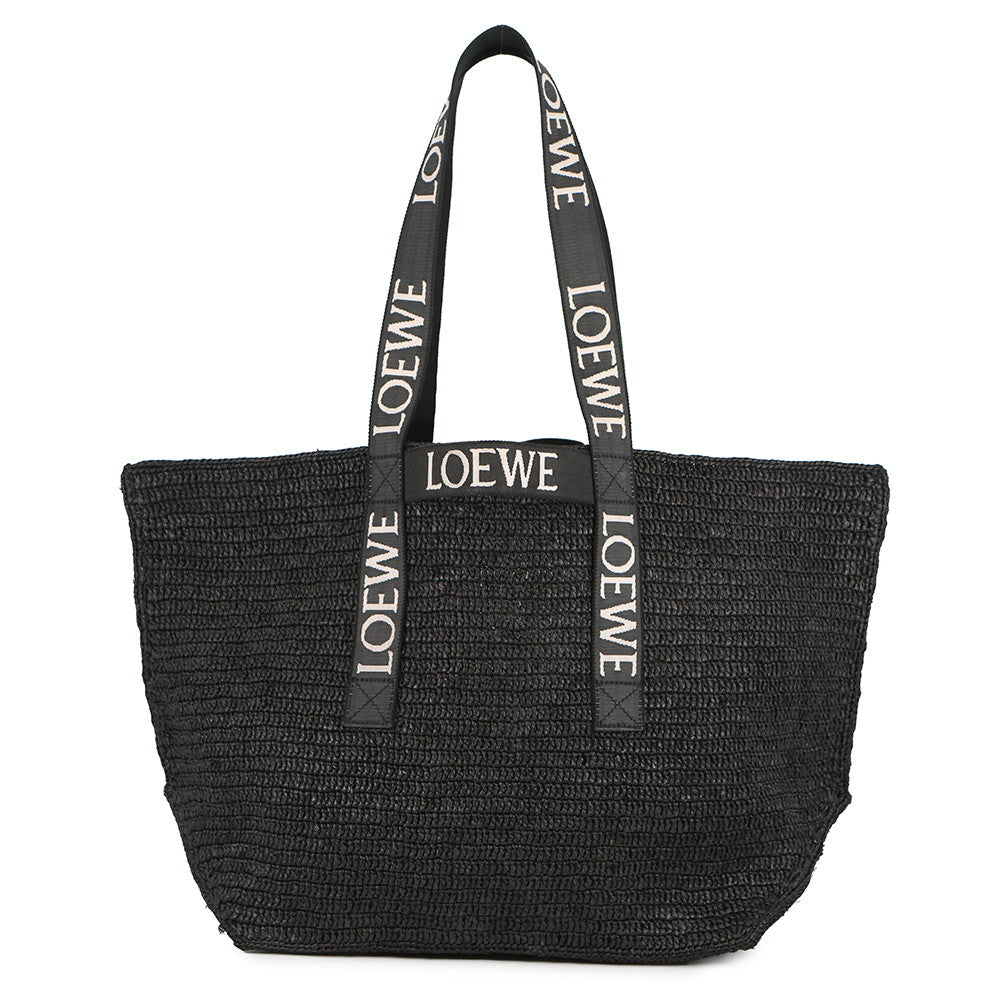 LOEWE fold shopper BlackB507X23X10 Raffia
