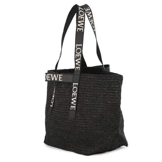 LOEWE fold shopper BlackB507X23X10 Raffia