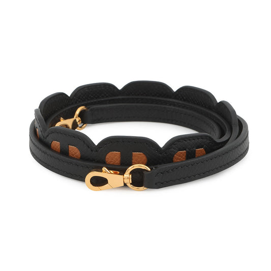 HERMES Bandouliere Chaine d'Ancre Strap Black/Gold Epsom