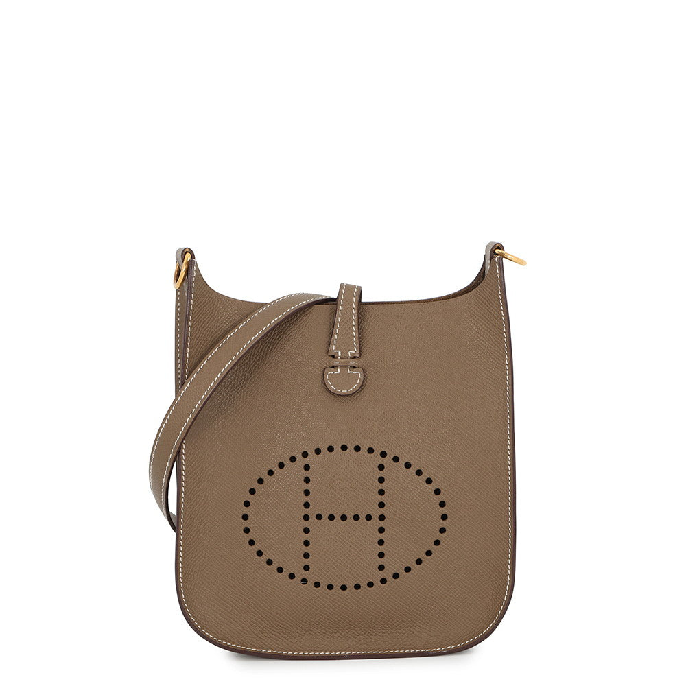 HERMES Evelyne Sellier Etoupe Epsom Size TPM