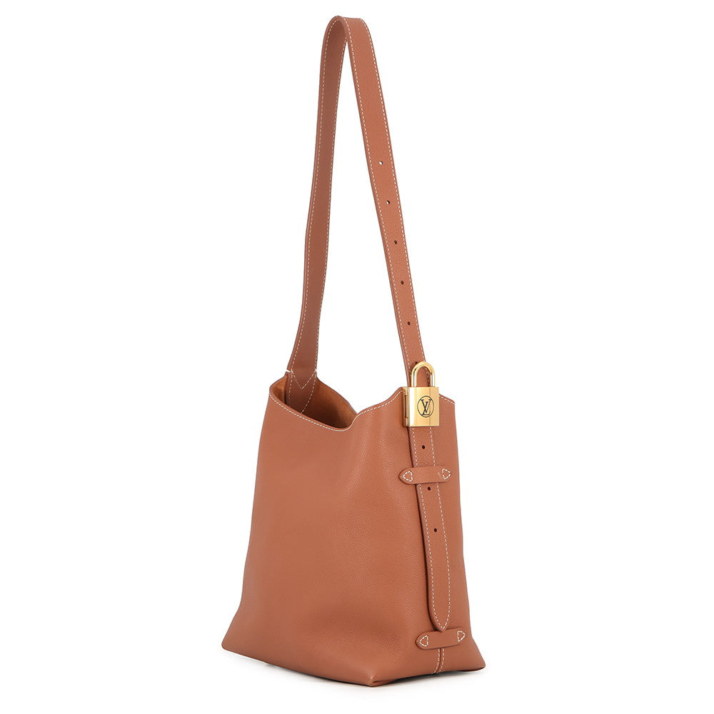 LOUIS VUITTON Lowkey Hobo CognacM25354 Calf Leather Size PM