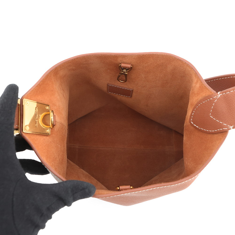LOUIS VUITTON Lowkey Hobo CognacM25354 Calf Leather Size PM