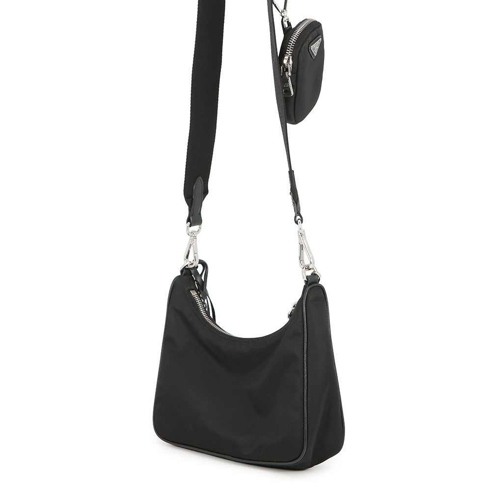 PRADA Re-Edition 2005 Re-Nylon Shoulder Bag Black1BH204_R064_F0002_V_V9L Nylon