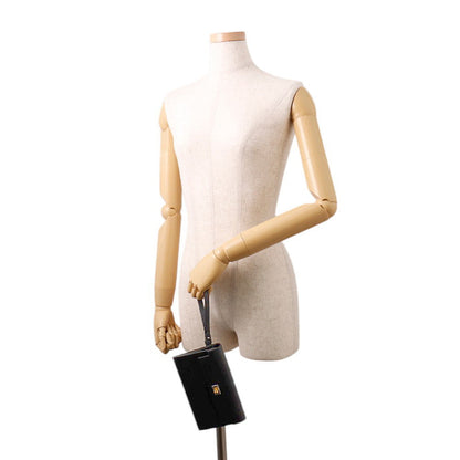 HERMES kelly pocket long Black Chevre Shamqila