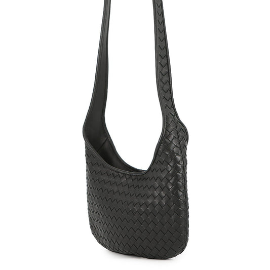 Bottega Veneta Veneto INTRECCIATO Shoulder Bag Black836918V5RI18803 Lambskin Size Small
