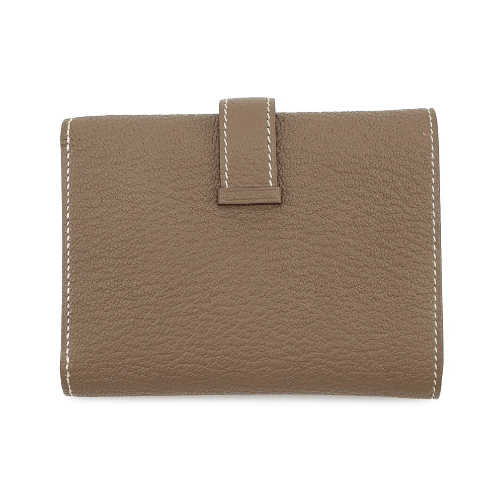 HERMES Bearn combine Etoupe Chevre Myzore Goatskin