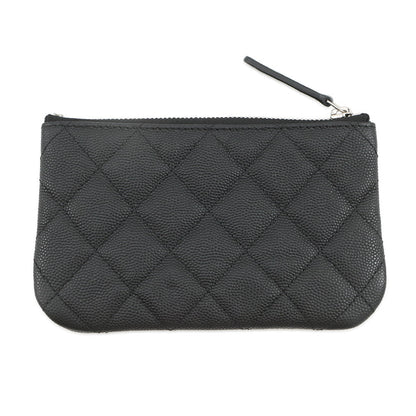 CHANEL Matelasse CHANEL19 Pouch BlackAP3720 Caviar Leather