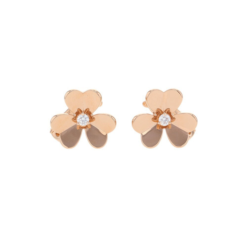 Van Cleef & Arpels Frivole Earring Size SmallVCARPFBK00 18K Pink Gold