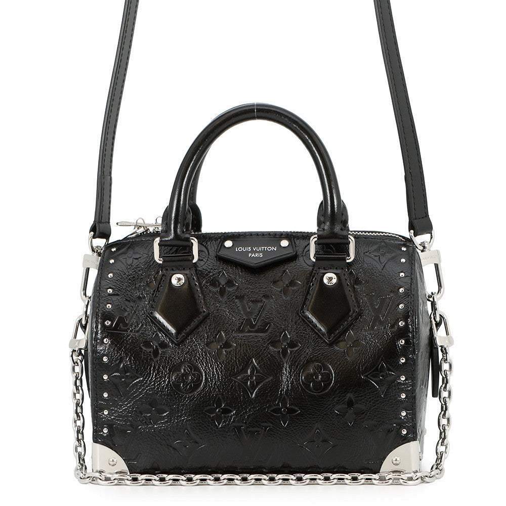 LOUIS VUITTON Speedy Trunk NoirM27921 Monogram Saga Size 20