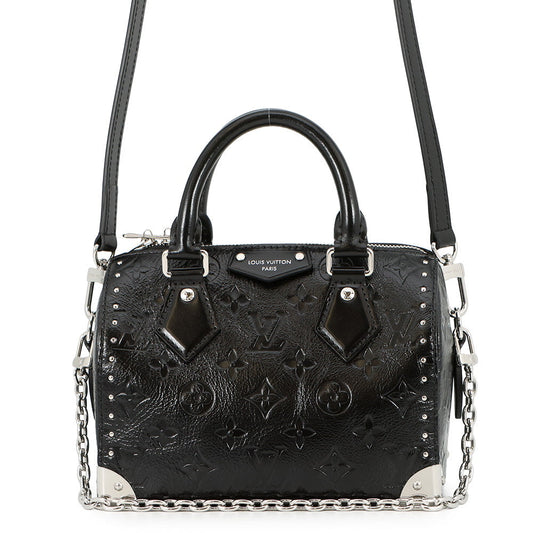 LOUIS VUITTON Speedy Trunk NoirM27921 Monogram Saga Size 20