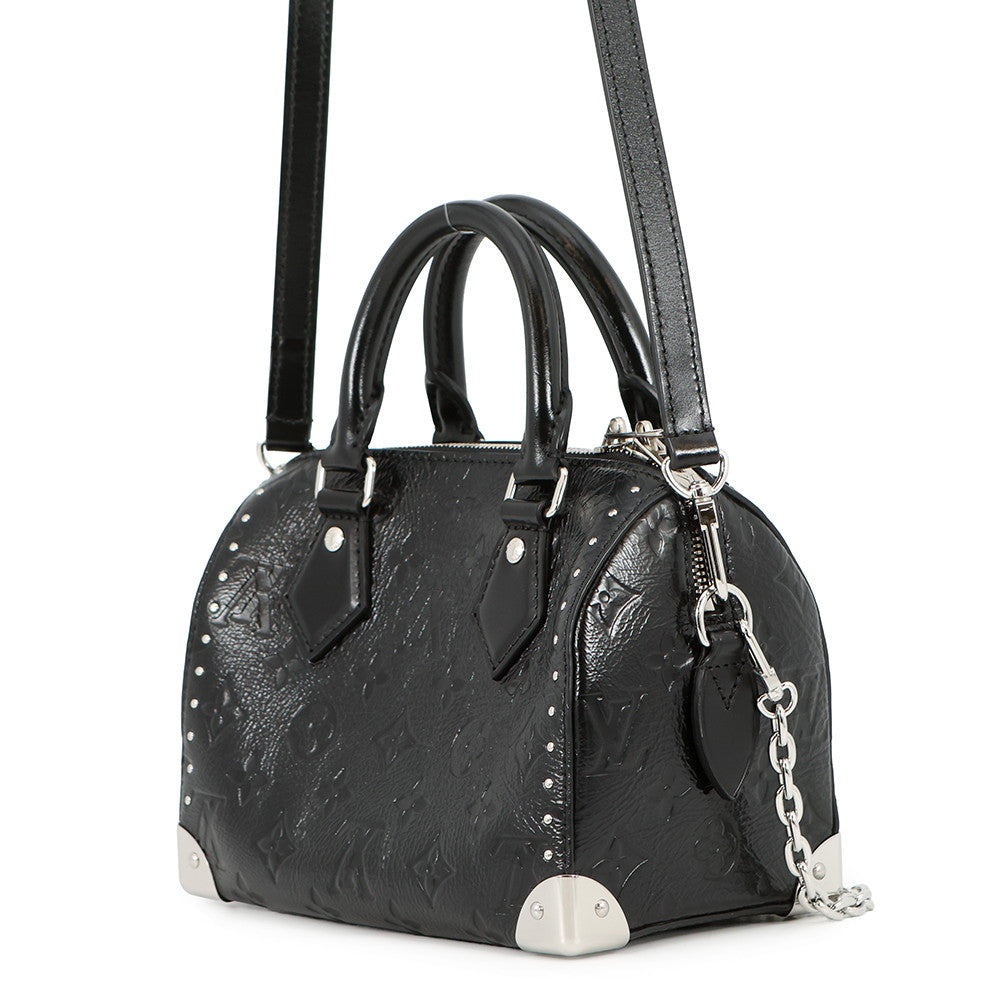 LOUIS VUITTON Speedy Trunk NoirM27921 Monogram Saga Size 20