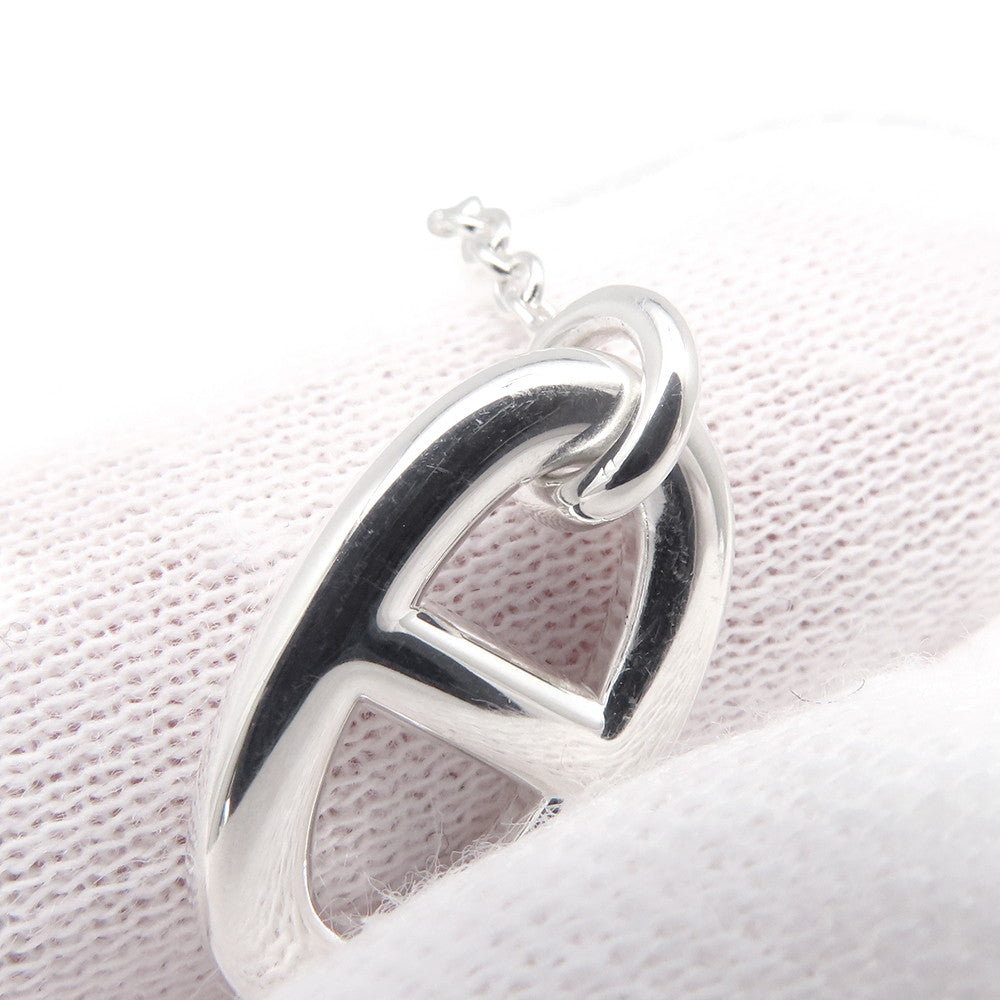 HERMES Chaine d'Ancre Farandole Earrings Size MM Silver SV925