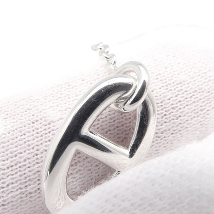 HERMES Chaine d'Ancre Farandole Earrings Size MM Silver SV925