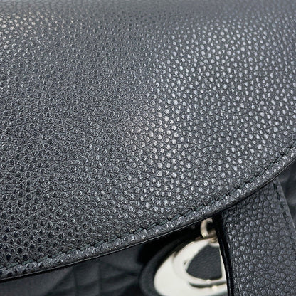 Dior Cannage Lady Dior 2WAY Handbag BlackM0565PWRT_M900 Grained CalfLeather Size Medium