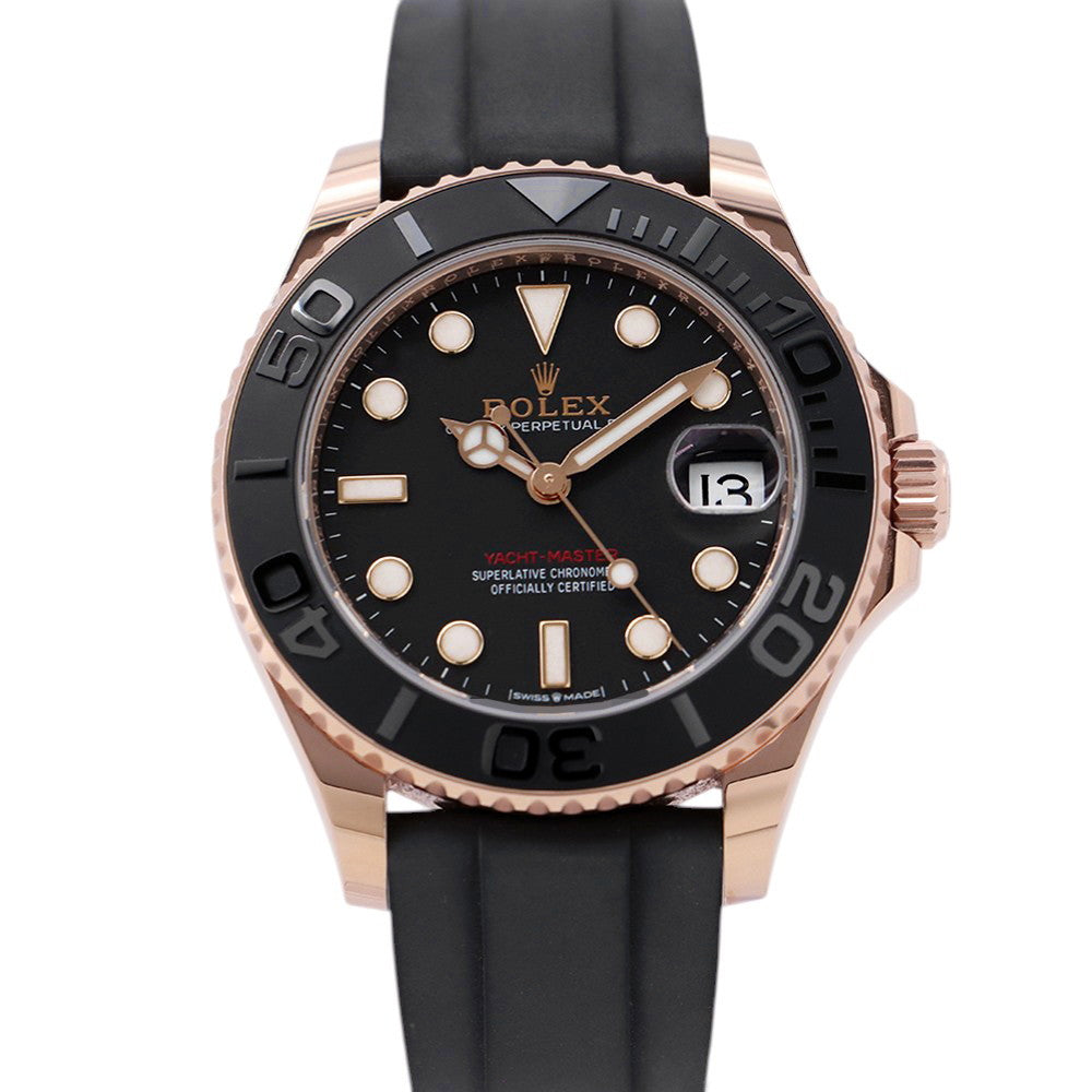 ROLEX Yacht-Master 37 W37mm 18K Pink Gold Black Dial268655