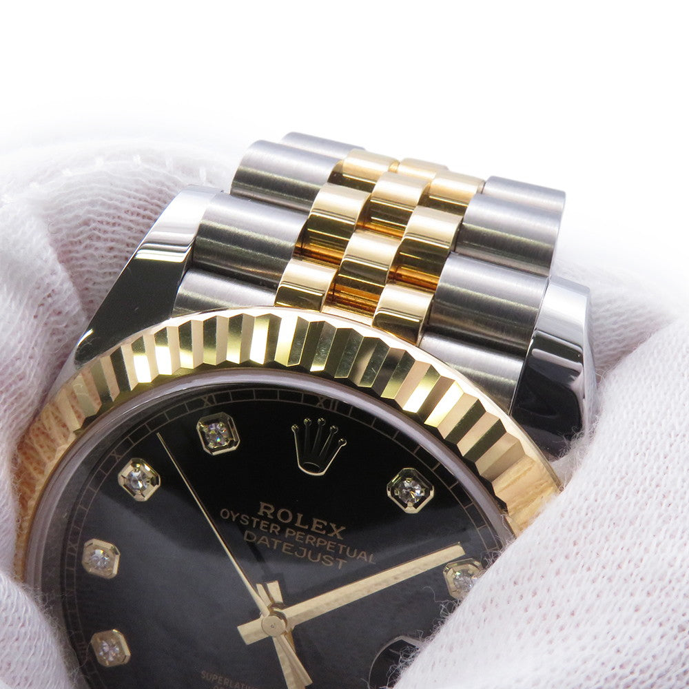 ROLEX Datejust 41 W41mm Stainless Steel K18YG Black Dial126333G