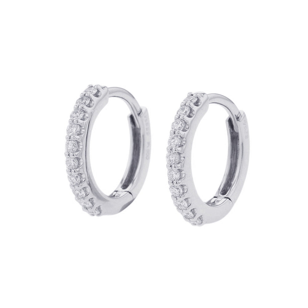 Ponte Vecchio Eterno Family Cerchio Piccolo Latte Earrings Pt999 Pt900