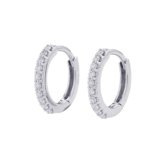 Ponte Vecchio Eterno Family Cerchio Piccolo Latte Earrings Pt999 Pt900