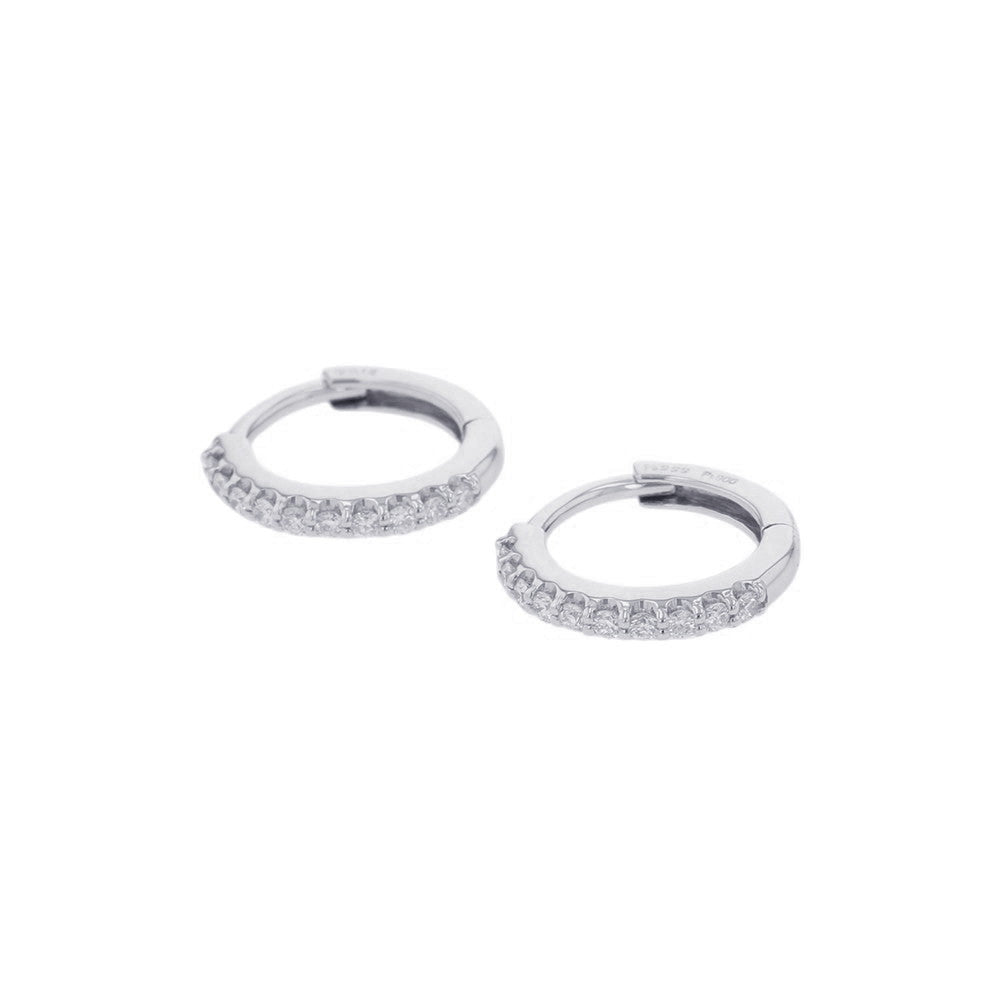 Ponte Vecchio Eterno Family Cerchio Piccolo Latte Earrings Pt999 Pt900