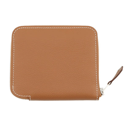 HERMES Azap compact silk in Gold Evercolor